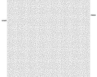 10 Extreme Maze Puzzles for Experts - Insane Difficulty Logic Games, Ultra-Dense Marathon Mazes, High-Intensity Brain Teasers, 8.5x11 PDF