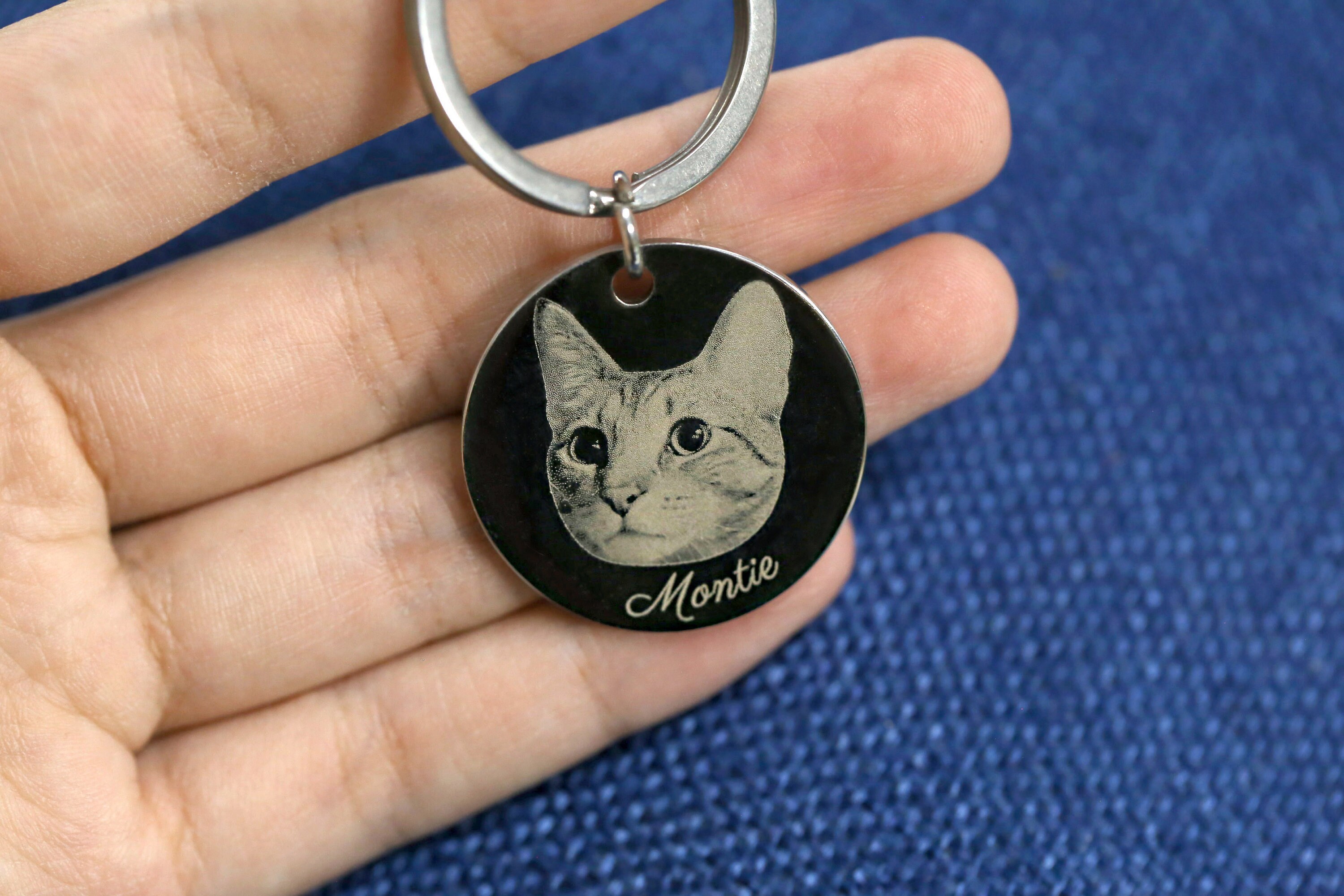 Personalized Custom Cat Portrait Ink Stamp - Unique Pet Face Stamp for Cat Lovers - Customizable Gift!