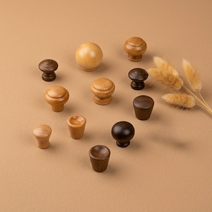 Wooden cabinet knobs pulls, round knobs for Diy box, custom engraved box knobs, drawer handles, drawer dresser knobs