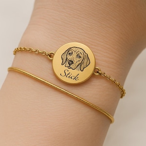 Custom Dog Charm Bracelet/ cat Bracelet/ Personalized pet Memorial Jewelry /Pet Memorial gift/ gift for Her/ Christmas Gift