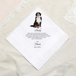 Pañuelo de boda personalizado para retrato de perro, pañuelo para mascotas de gato, regalo para novia y novio de perro, pañuelo de retrato de gato