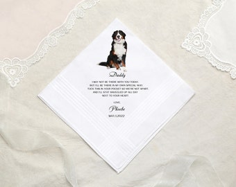 Personalisierte Hochzeit Taschentuch für Hundeportrait, Katze Haustier Taschentuch, Geschenk für Braut und Bräutigam von Hund, Katzenportrait Taschentuch