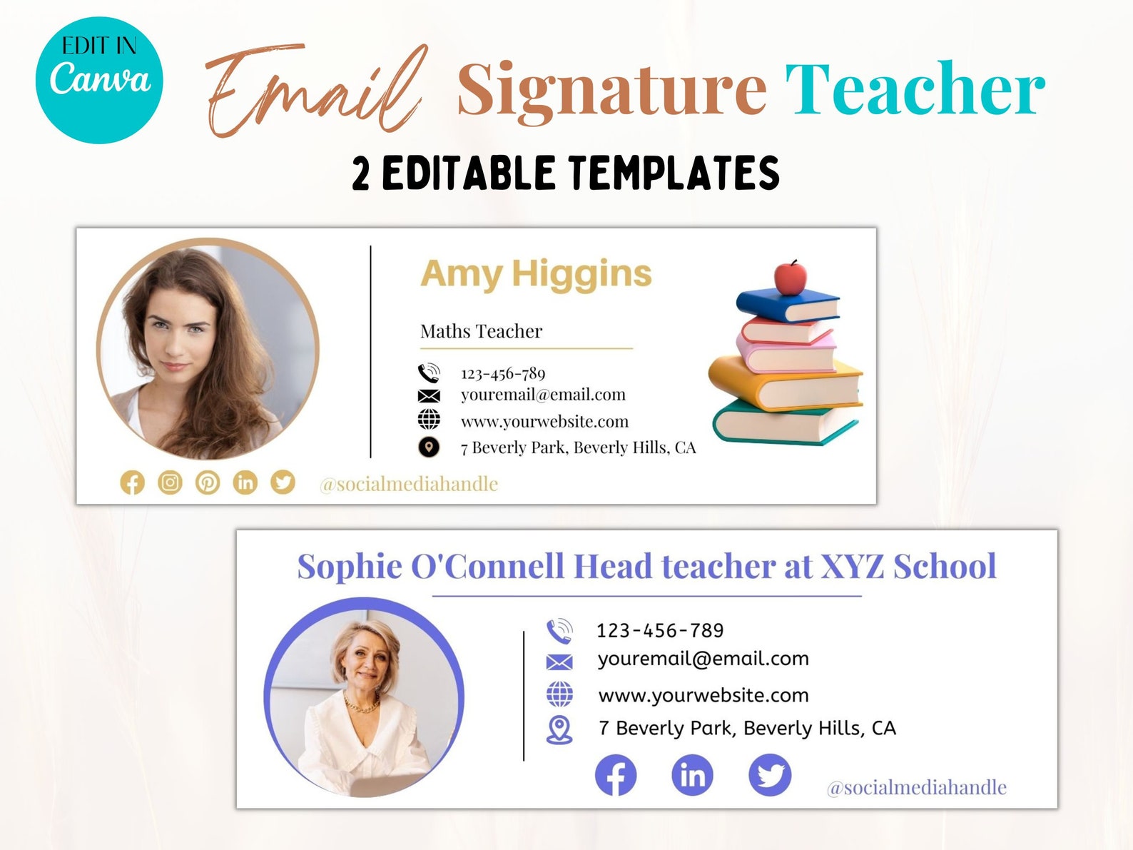 Email Signature Teacher Email Signature Template For Etsy email-signature-teacher-email-signature-template-for-etsy