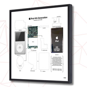 iPod Classic 4th Generation Teardown Template Download , iPod Classic 4th Gen Teardown Template , Frame iPod classic , Classic iPod Frame image 2