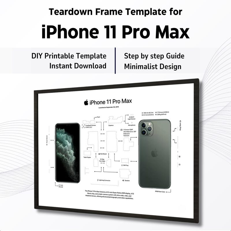 iPhone Teardown Template - Etsy