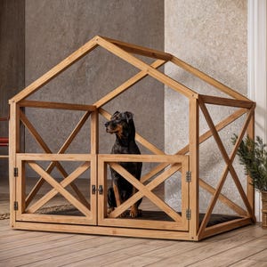 Build Your Dog a Palace: XL indoor hondenkennel DIY-plannen (45 3/8"x36"x42")