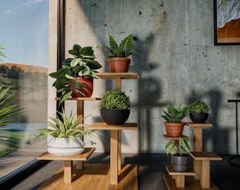 Plannen voor houtbewerkingsfabriek | Ontwerpset met gelaagde plantenplank