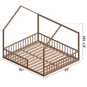 California King Bed Plan | DIY Full-Size Wood Bed | Parts & Cutting List