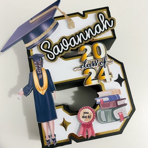 Graduation 3D Letter, Graduation 2025 Decorations, Graduation Centerpieces, Graduation 2025 Party Decor, Grad 2025 Table Decor, Graduation