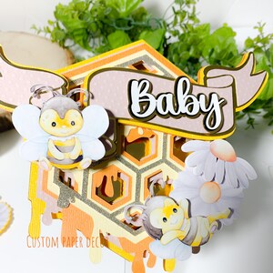 Bee Cake Topper, One Bee, What will baby bee, Bee baby shower cake topper, Bee Birthday Cake Topper, Bee themed Baby Shower, Boy or Girl