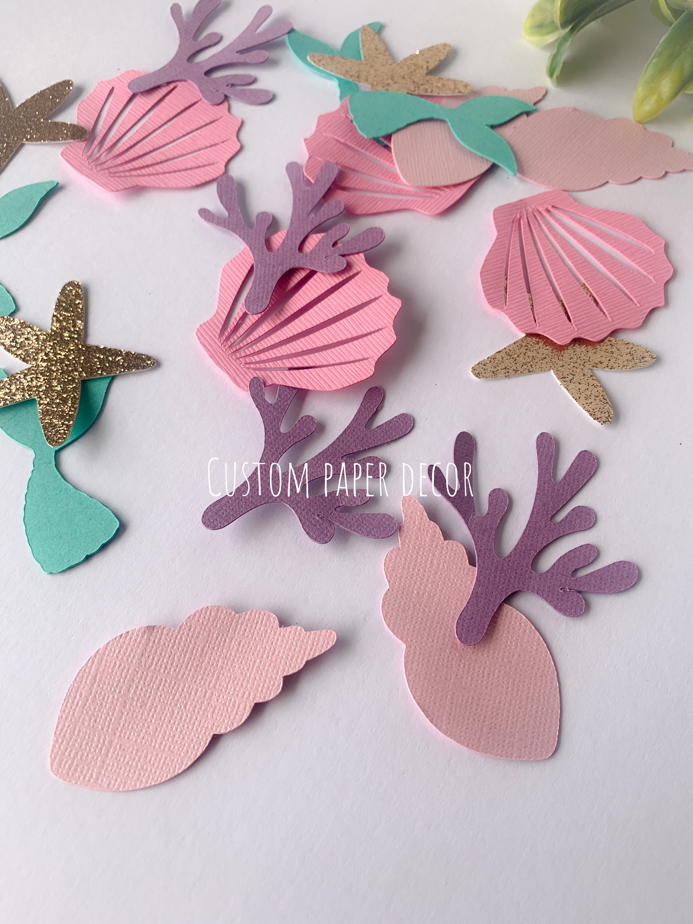 Mermaid Table Confetti Mermaid Party Decorations Under the Sea Confetti Mermaid First Birthday Mermaid Baby Shower Under the