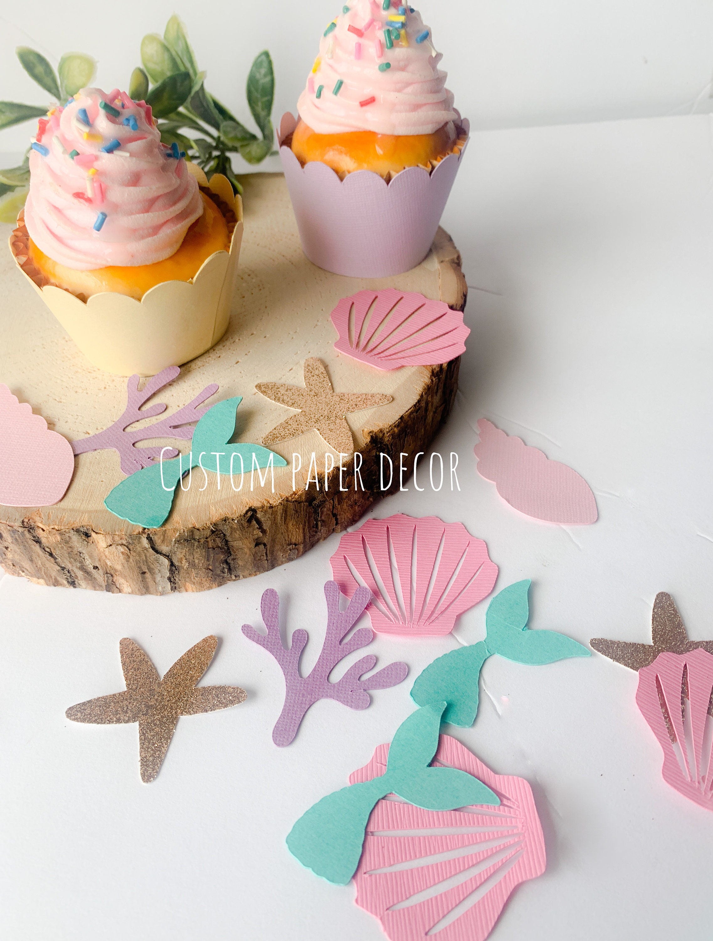 Mermaid Table Confetti Mermaid Party Decorations Under the Sea Confetti Mermaid First Birthday Mermaid Baby Shower Under the