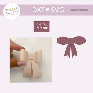 3d Bow, Ribbon Bow SVG, Ribbon SVG, Coquette, Pink Bows, Trendy SVG, Cake Topper Files, Cake Topper Files, Paper Bow, Ribbon Bow File