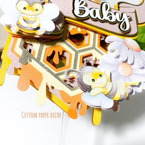 Bee Cake Topper, One Bee, What will baby bee, Bee baby shower cake topper, Bee Birthday Cake Topper, Bee themed Baby Shower, Boy or Girl