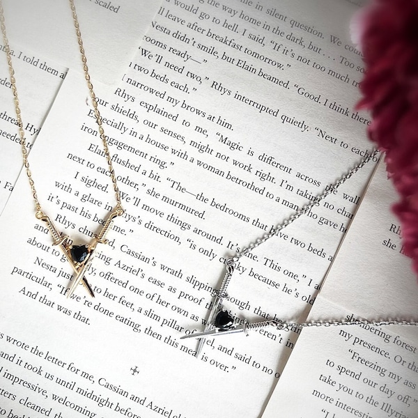 Enemies to lovers necklace | Bookish necklace