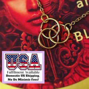 Archesian Amulet OFFICIALLY LICENSED Tarnish resistant Necklace | Crescent City | Bryce Bookish Pendant Jewellery | Sarah J Mass | Quinlan |