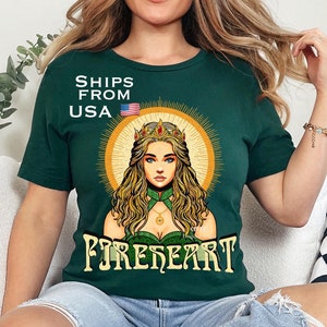 Officially Licensed Fireheart TOG Unisex classic tee | Throne of Glass Shirt| Bookish | Sarah J Maas Merch | Rowan Whitethorn | ACOTAR
