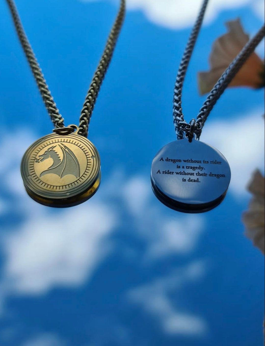 Fourth Wing Necklace Officially Licensed | Dragon Rider | Violet