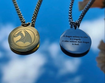 Fourth Wing Necklace Officially Licensed | Dragon Rider | Violet Sorrengail | Xaden Riorson