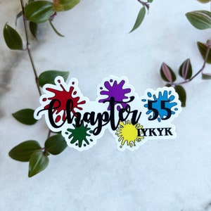Chapter 55 If you know you know ACOTAR OFFICIALLY LICENSED water resistant sticker decal | Bookish Sticker