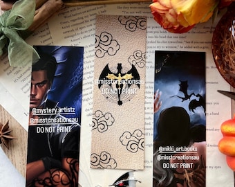 Fourth Wing Bookmarks Officially Licensed | Dragon Rider | Violet Sorrengail | Xaden Riorson