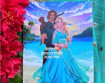 L'impression d'art Bridge Kingdom | Ithicana King et Queen A6