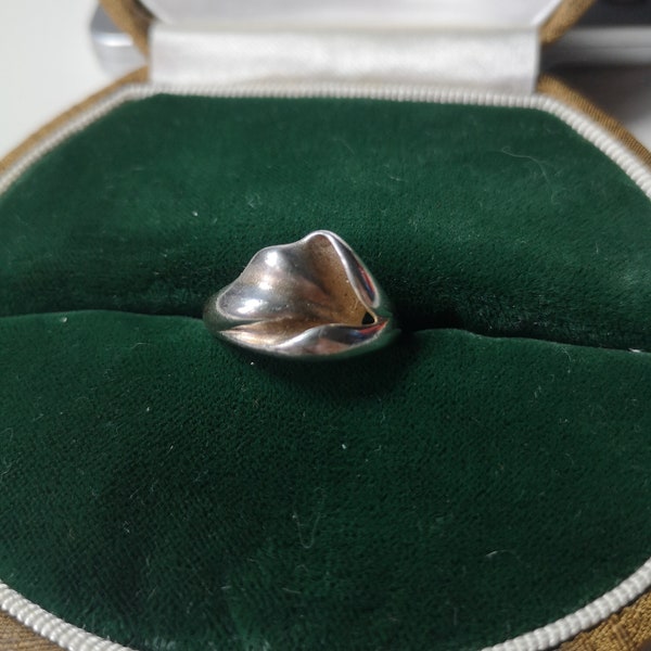 Modernist 925er Silber Ring von Franz Breuning 70er Jahre