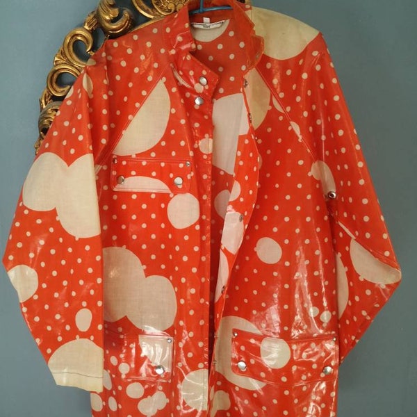 Marimekko by Rukka Vintage Regenmantel aus den 60er Jahren