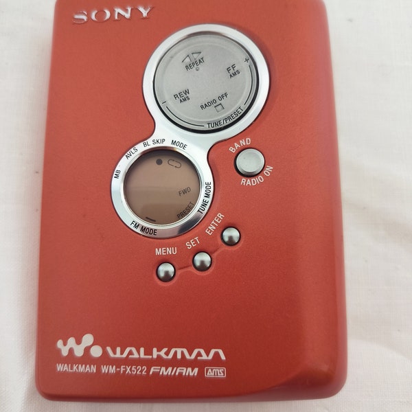 Sony Walkman WM-FX522 FM/AM in orange