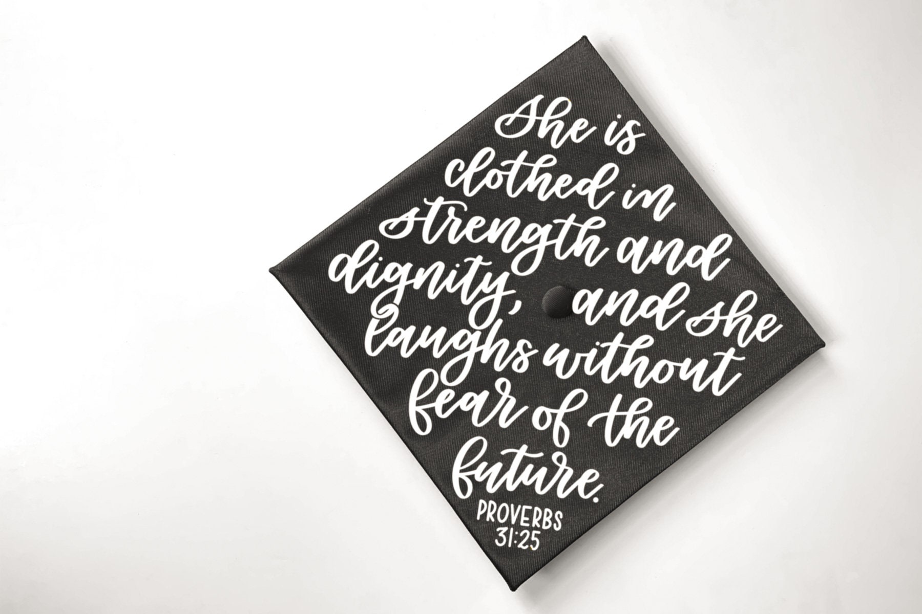 She laughs without fear of the future graduation cap Clearance