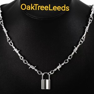 Padlock shop necklace etsy
