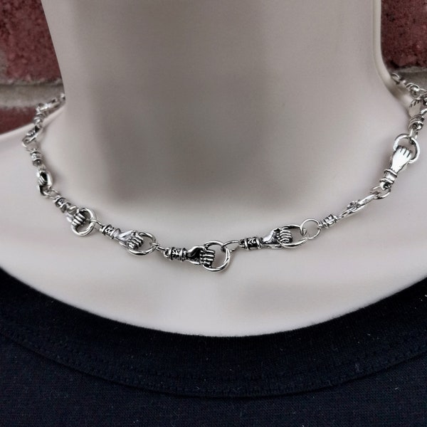 Unique punk choker, punk necklace women, women gothic choker, punk girlfriend gift, emo choker, alternative jewelry, barbwire necklace,