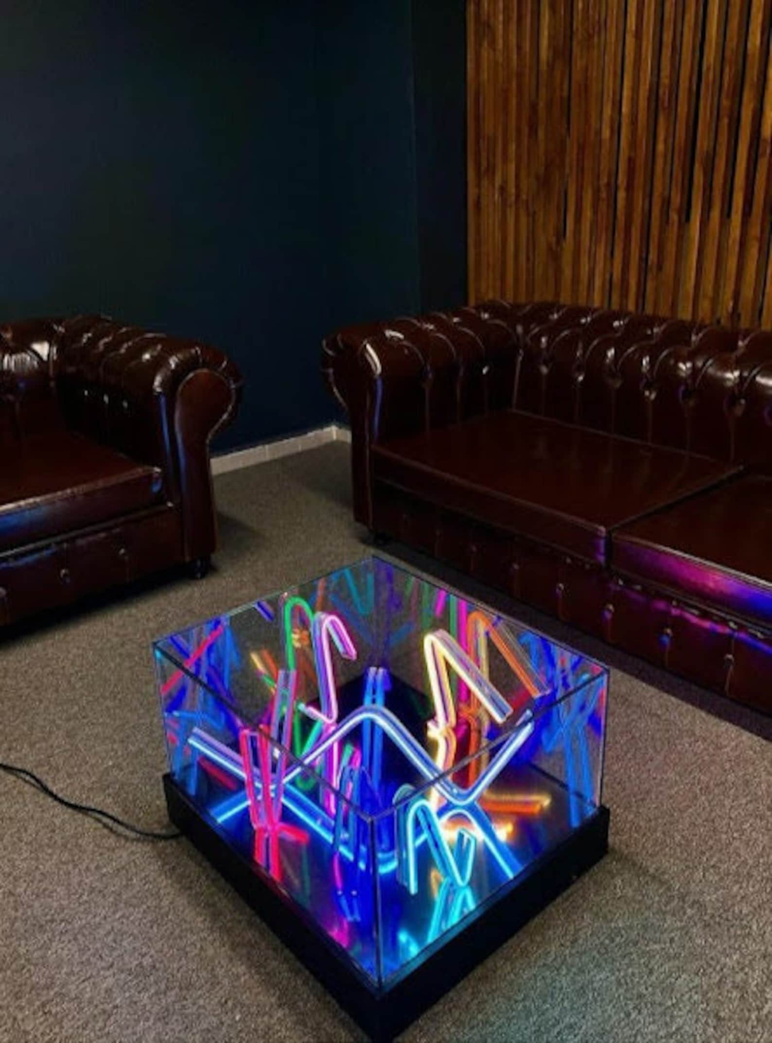 Custom Neon Sign Acrylic Table With Neon Decor Bar Decor Etsy Australia