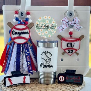 Bogg Bag Tassel and Charm, Bookbag tag, Diaper bag tag, Custom Colors, Personalized tag, Sport tag for player, Monogram Gift for mom, Mama