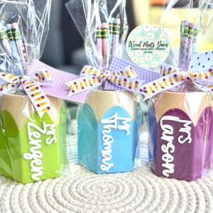 Personalized Teacher Pencil Cup & Engraved Pencils – Custom Desk Organizer, Teacher Gift, End of Year Gift, Appreciation Gift image 6