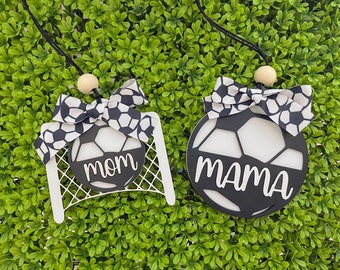 Soccer Bogg Bag Tag, Soccer car charm, custom sport tags for bags