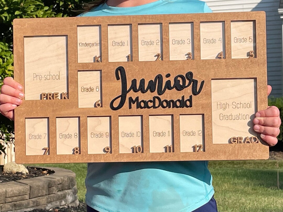Grade R Picture Frame Grade School Picture Frame, Pre-school- Graduation - Etsy