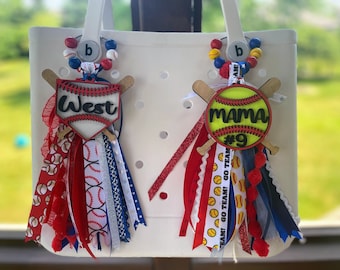 Bogg Bag Tassel and Charm, Bookbag Tag, Diaper Bag Tag, Custom