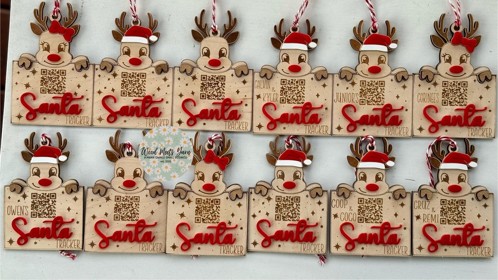 Interactive Santa QR Tracker, Santa Tracker Ornament, Santa QR Code, QR ...