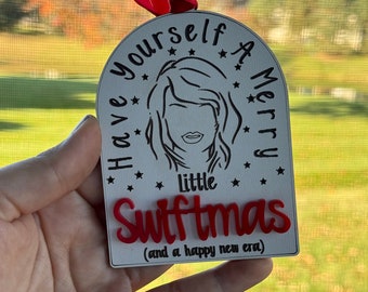 Taylor Swiftie Christmas ornament
