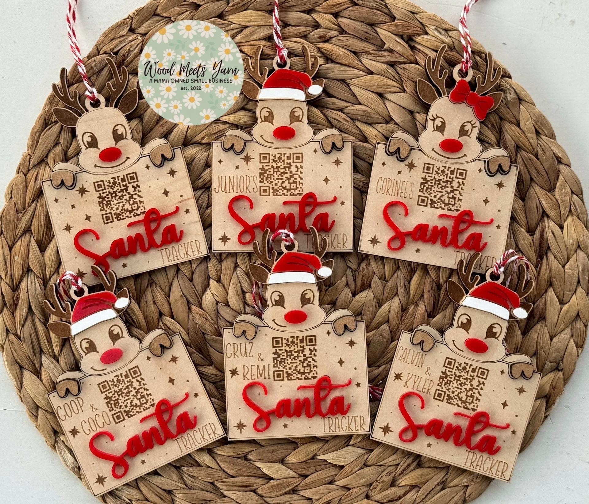 Interactive Santa QR Tracker, Santa Tracker Ornament, Santa QR Code, QR ...