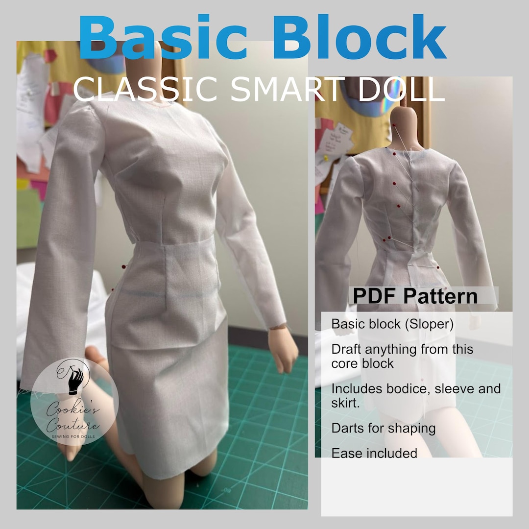 Basic Block PDF Pattern for Classic Body Smart Doll - Etsy