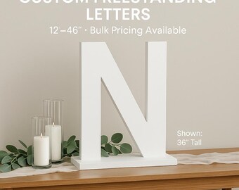 Custom Freestanding Wooden Letters And Numbers, Wholesale Wood Cutouts