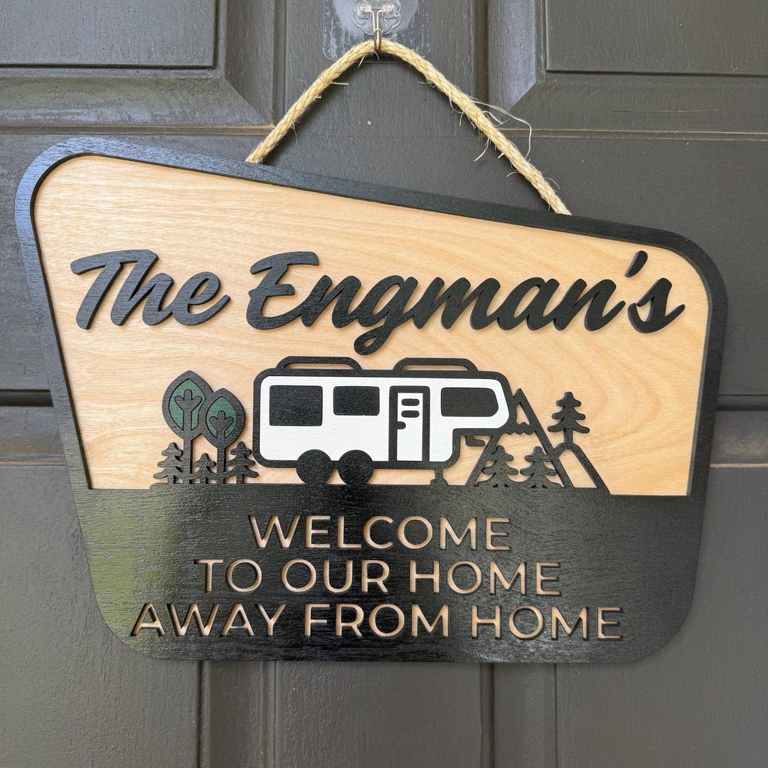 Personalized Rv Tags Personalized RV Sign: Custom Camper Decor - Home Away From Home - Etsy
