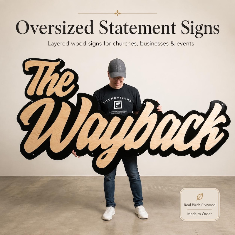 Custom Raised Sign Lettering - Etsy