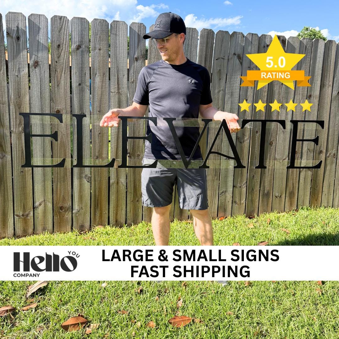 Floating Sign Custom Custom Acrylic Floating Sign for Photography Backdrop or Small Business ...
