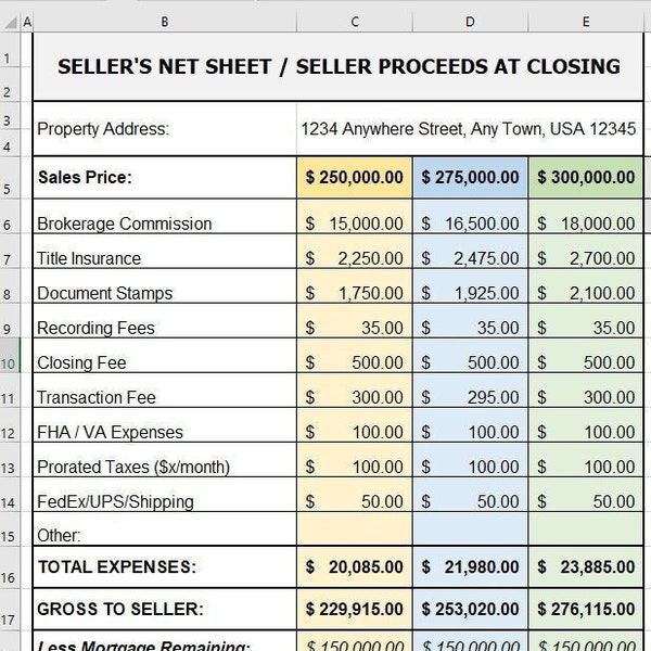 EXCEL SPREADSHEET Etsy