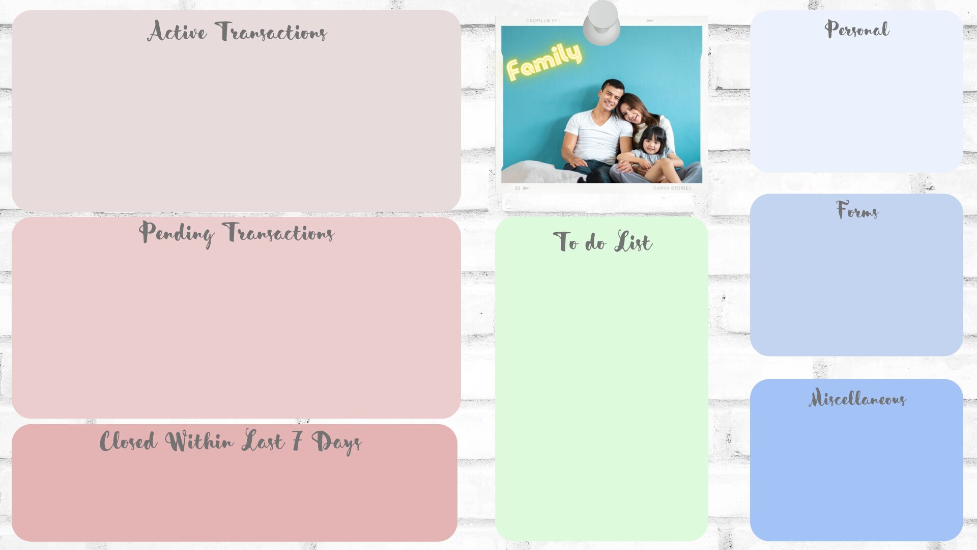 Desktop Wallpaper Organizer Canva Template Desktop Background Desktop