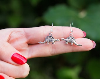Dinosaur Earrings Stegosaurus T-Rex Brontosaurus