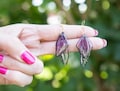 butterfly wing earrings